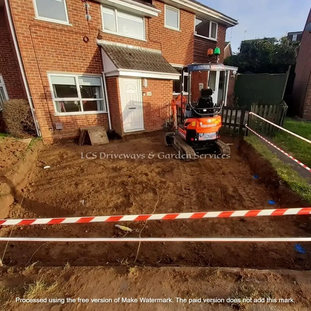 L.C.S. driveway project during