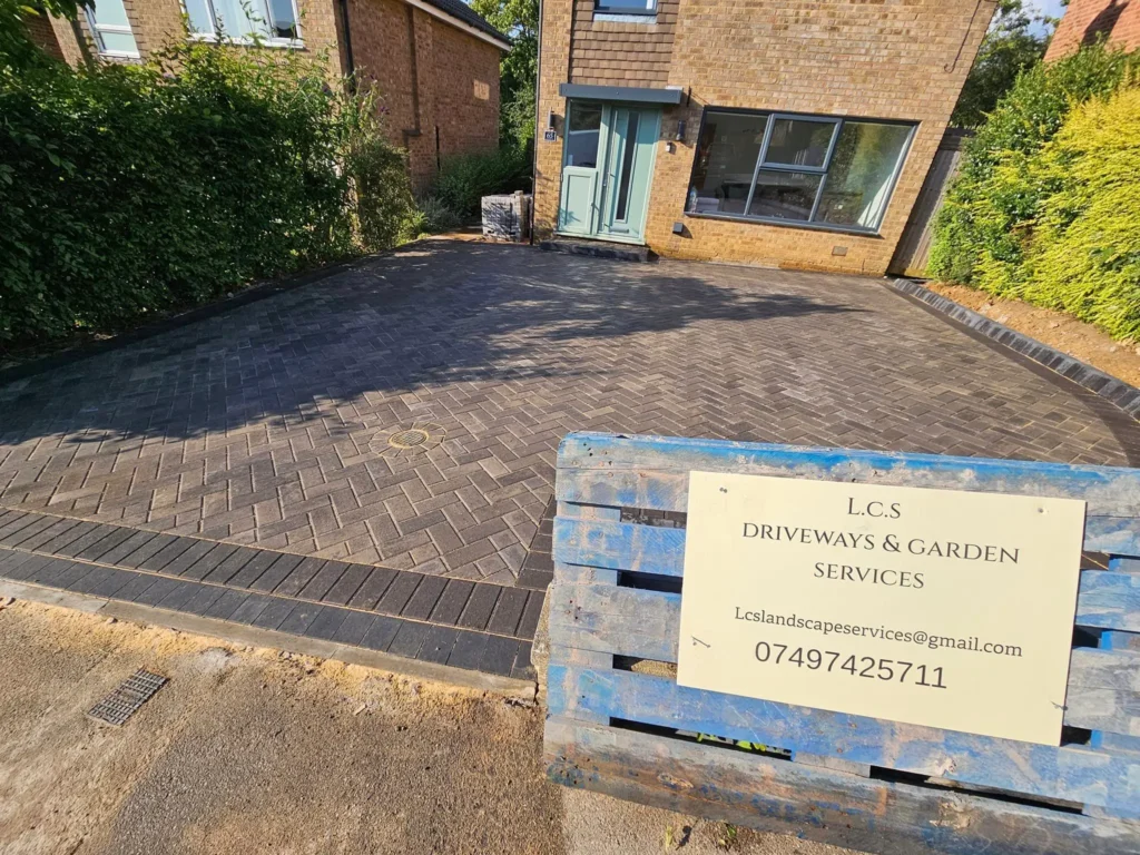 L.C.S. driveway project showing our details