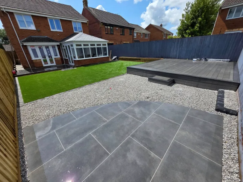 L.C.S. driveways finished patio in Daventry